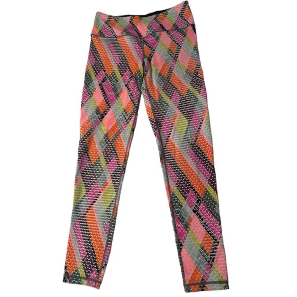 Victoria Sport Knockout Leggings Colorful Geometric Athletic Size Small